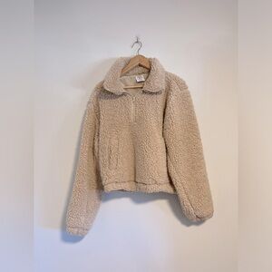 Sage Collective 1/4 zip Sherpa fleece pullover